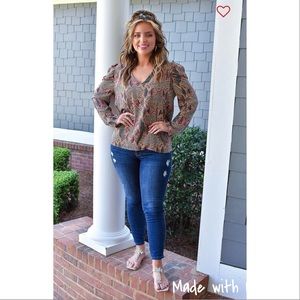 Brand New Snake Print Blouse